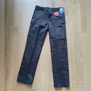 Dickies boys flat front slim fit khaki pants